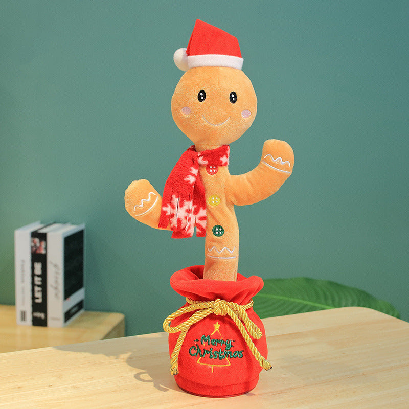 Christmas Dancing Plush Toys Sleek Gingerbread Man | Confetti Living