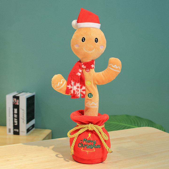 Christmas Dancing Plush Toys Sleek Gingerbread Man | Confetti Living