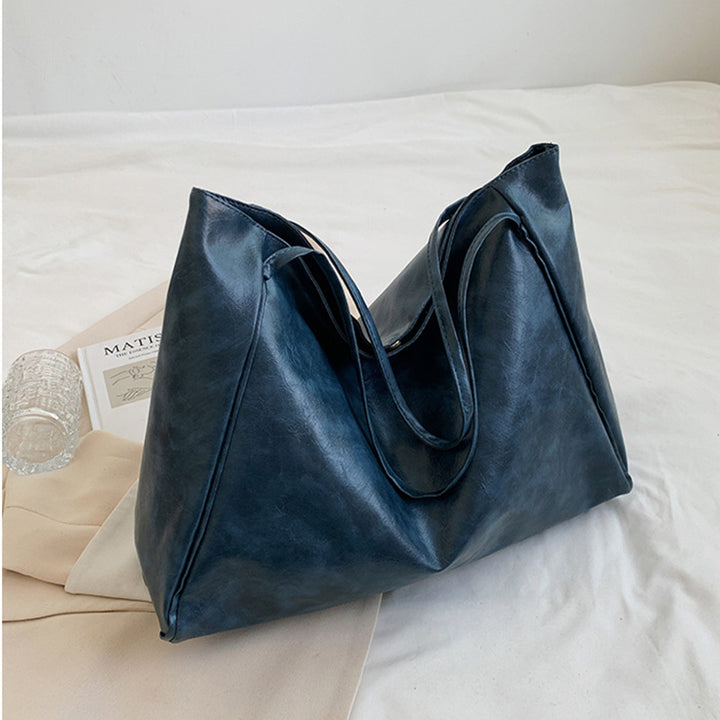 Women's Vintage Large Capacity Tote Bag in Blue | Confetti Living
