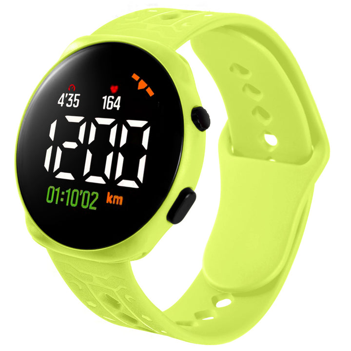Children's Electronic LED Waterproof Sports Watch in Green | Confetti Living