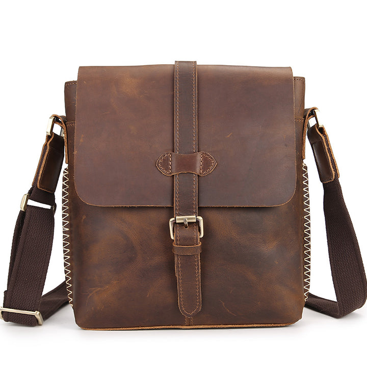 Leather Messenger Bag | Confetti Living