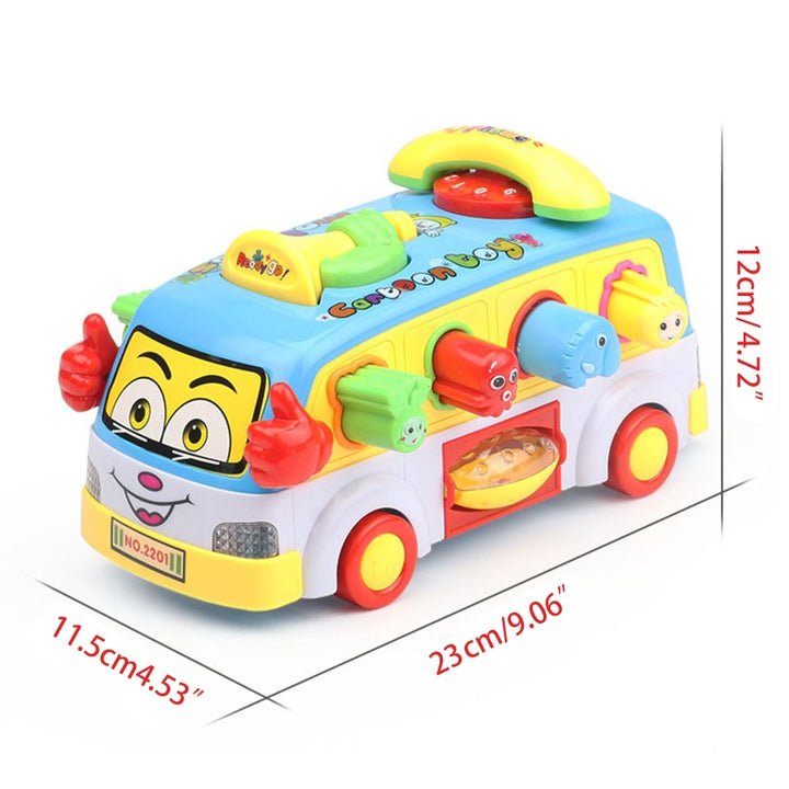 Children's Electric Universal Toy Bus Showing Dimensions | Confetti Living
