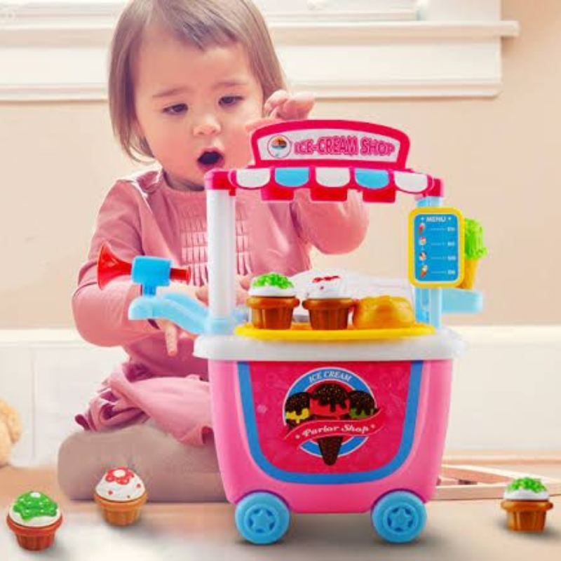 Children's Toy Food And Ice Cream Cart | Confetti Living