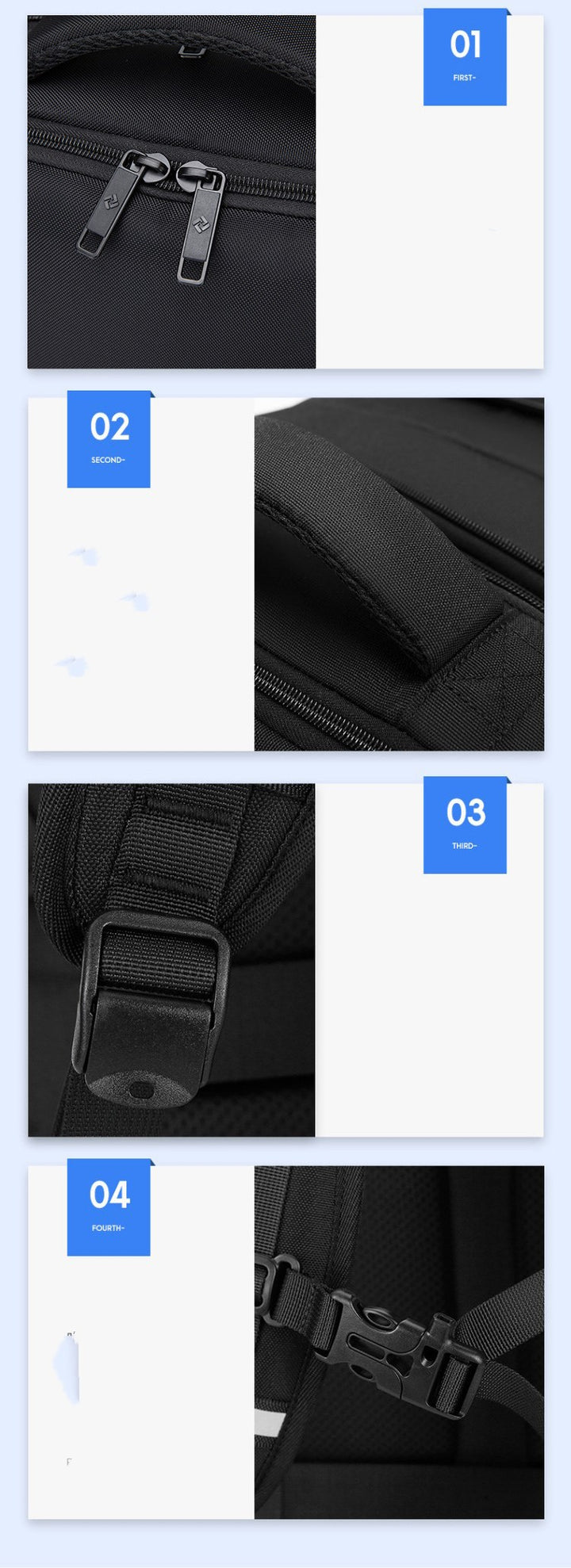 Business Backpack For Men showing details  | Confetti Living