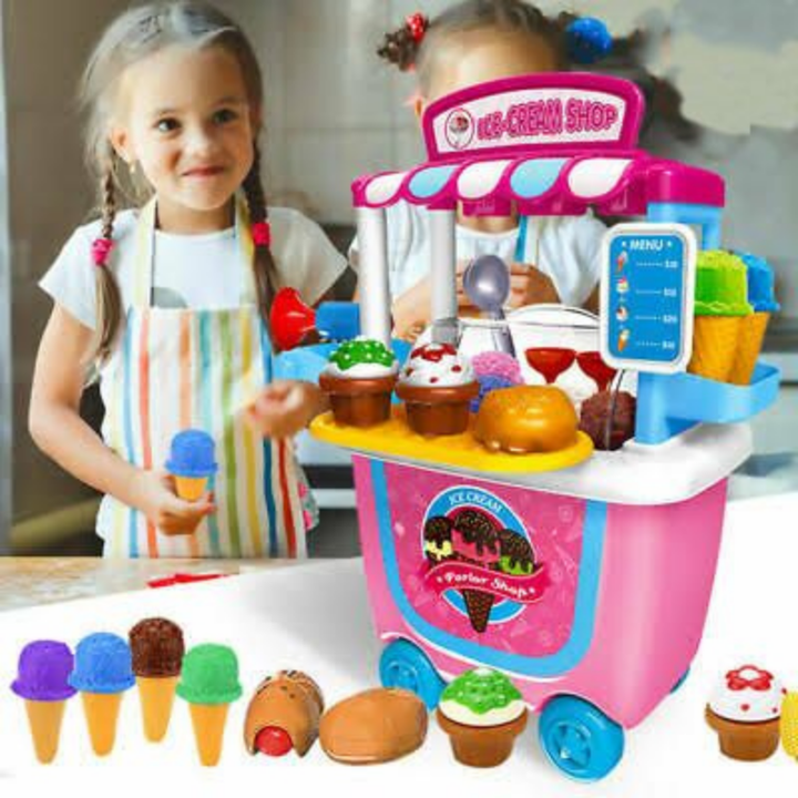 Children's Toy Food And Ice Cream Cart | Confetti Living