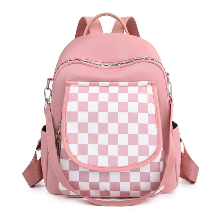 Lightweight Chequered Canvas Backpack | Confetti Living