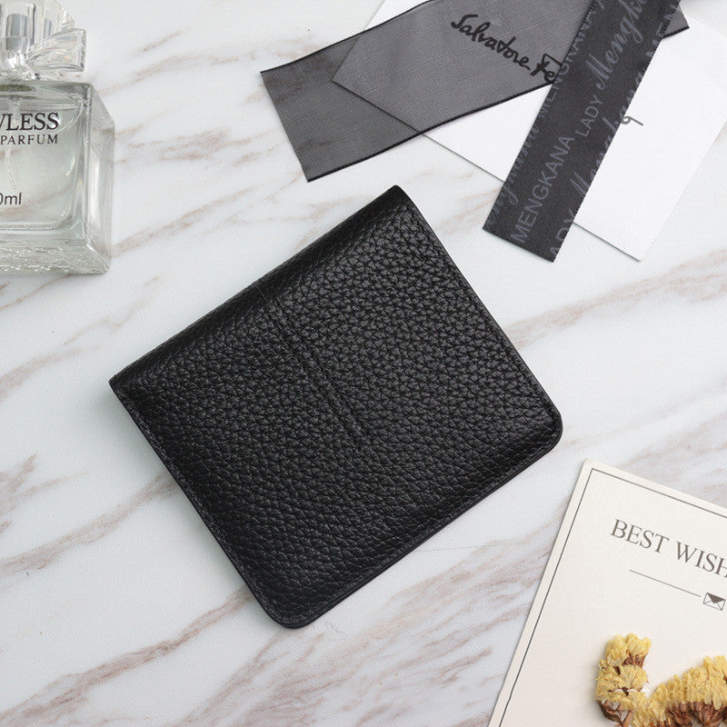 Women's Multifunctional Leather Wallet in Black | Confetti Living