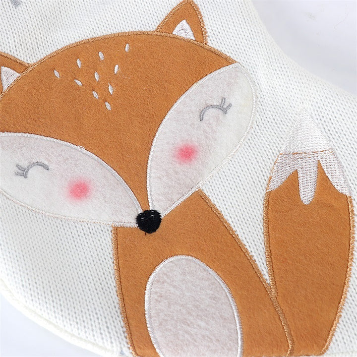 Christmas Gift Stockings - Baby's First Christmas showing Brown Fox Design | Confetti Living