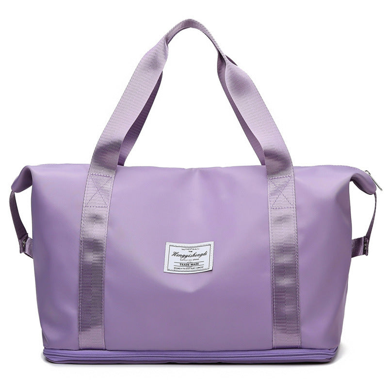 Women's Large Capacity Travel and Fitness Bag in Violet | Confetti Living