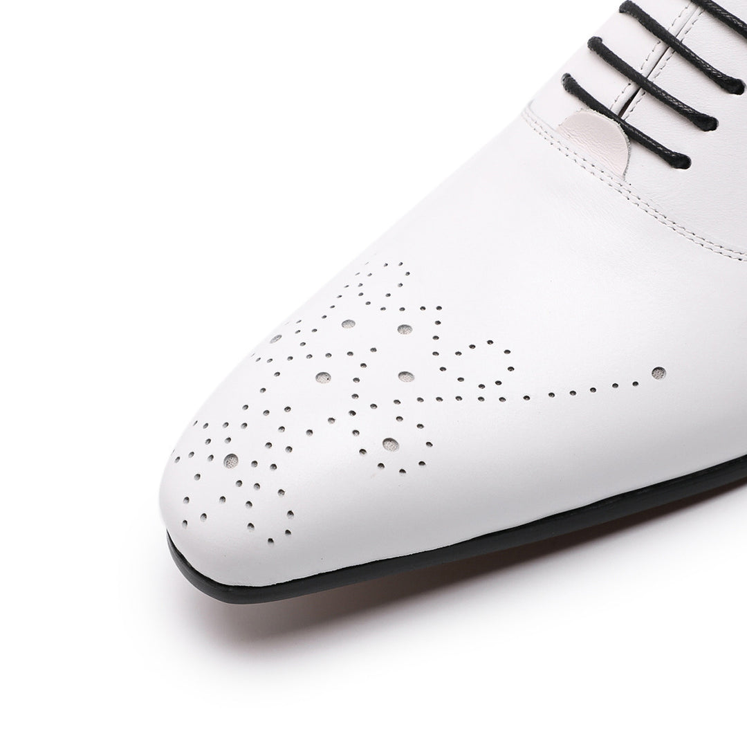 Men's Leather Carved Brock Oxford Shoes | Confetti Living