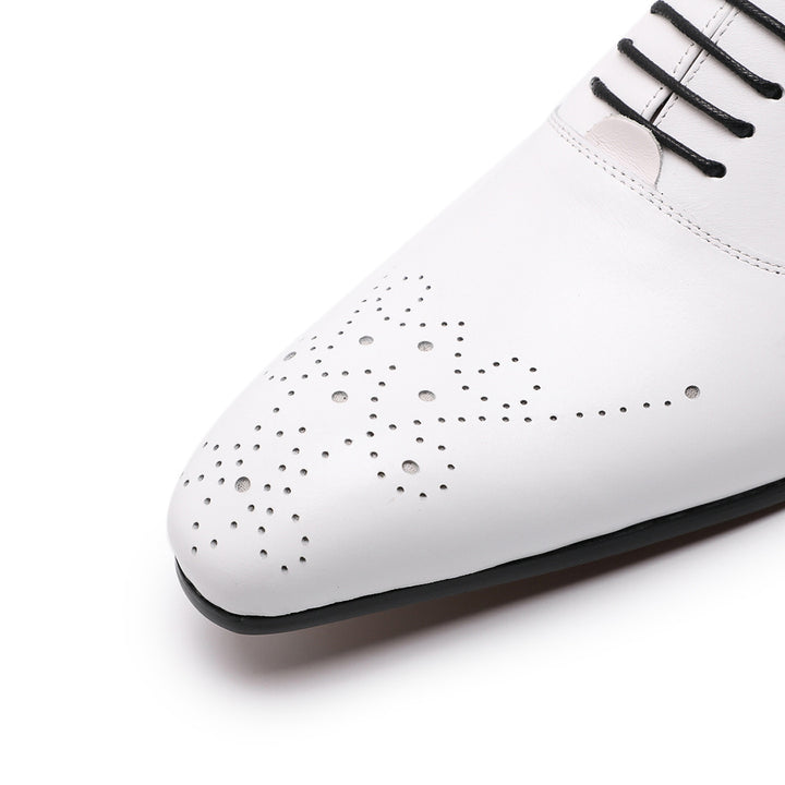 Men's Leather Carved Brock Oxford Shoes | Confetti Living