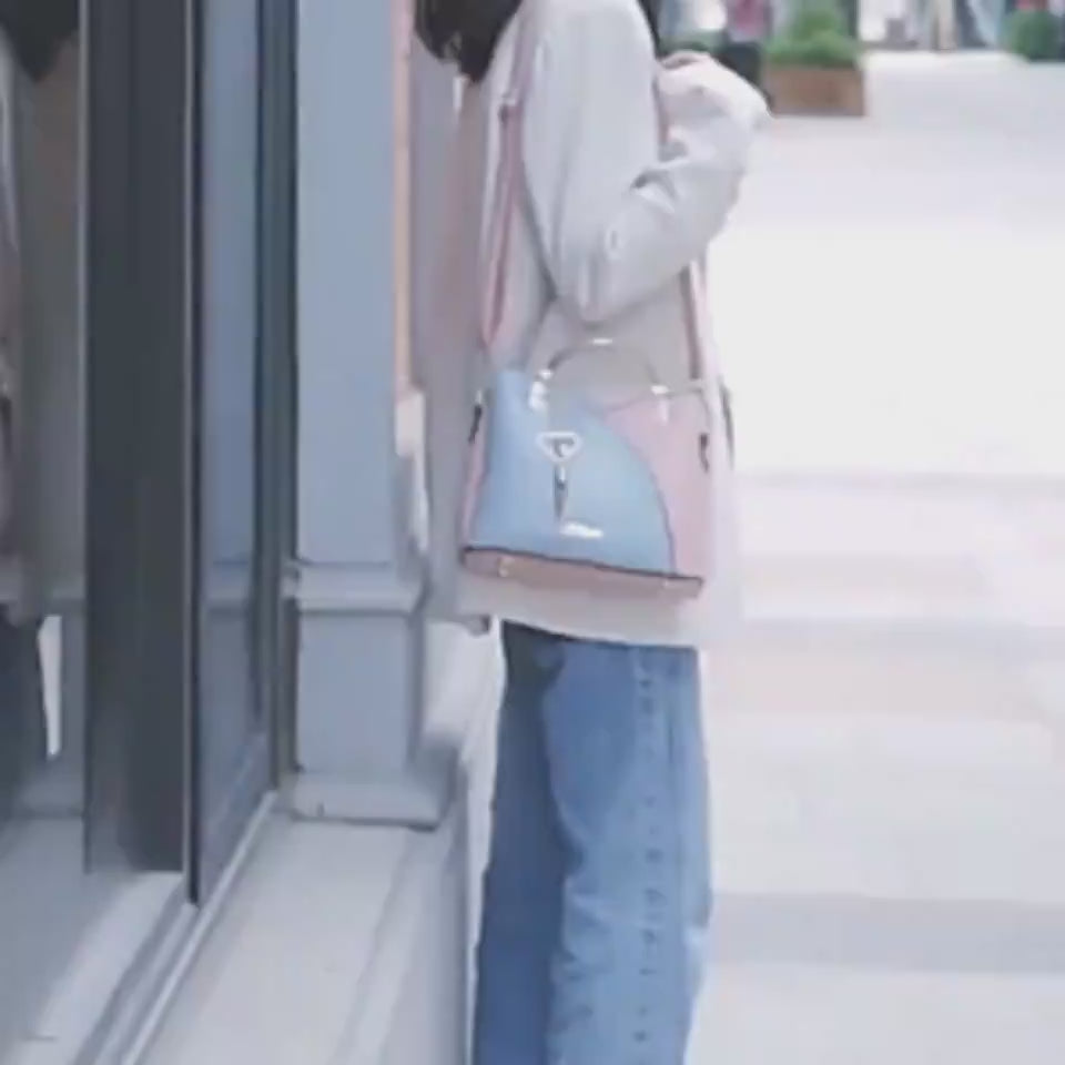 Women's Colour Block Handbag with Love Tassel showing product video | Confetti Living