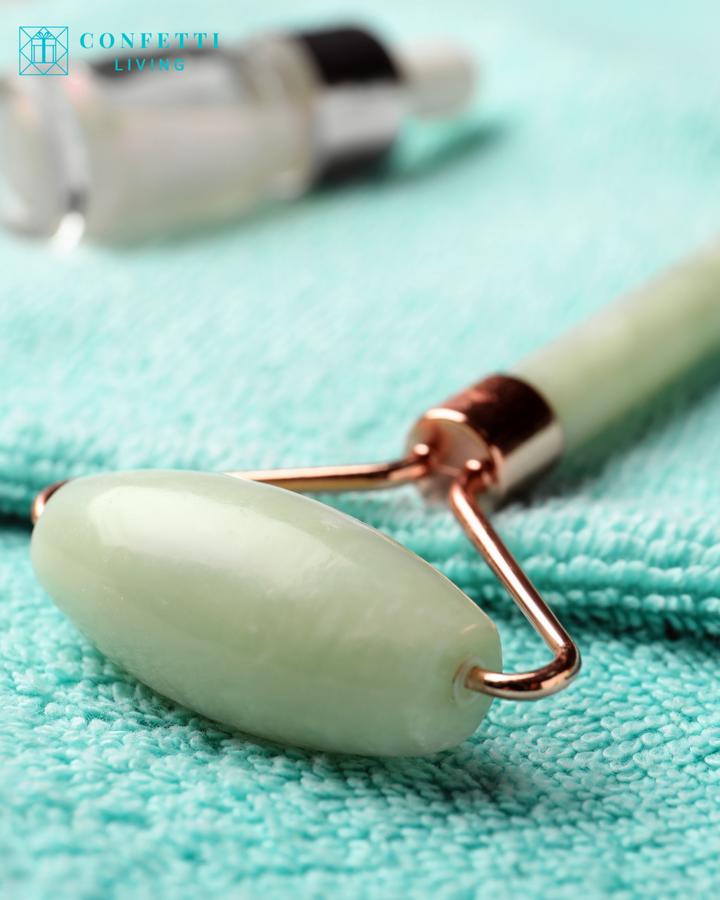 Luxury Aventurine Face Roller and Gua Sha Set | Confetti Living
