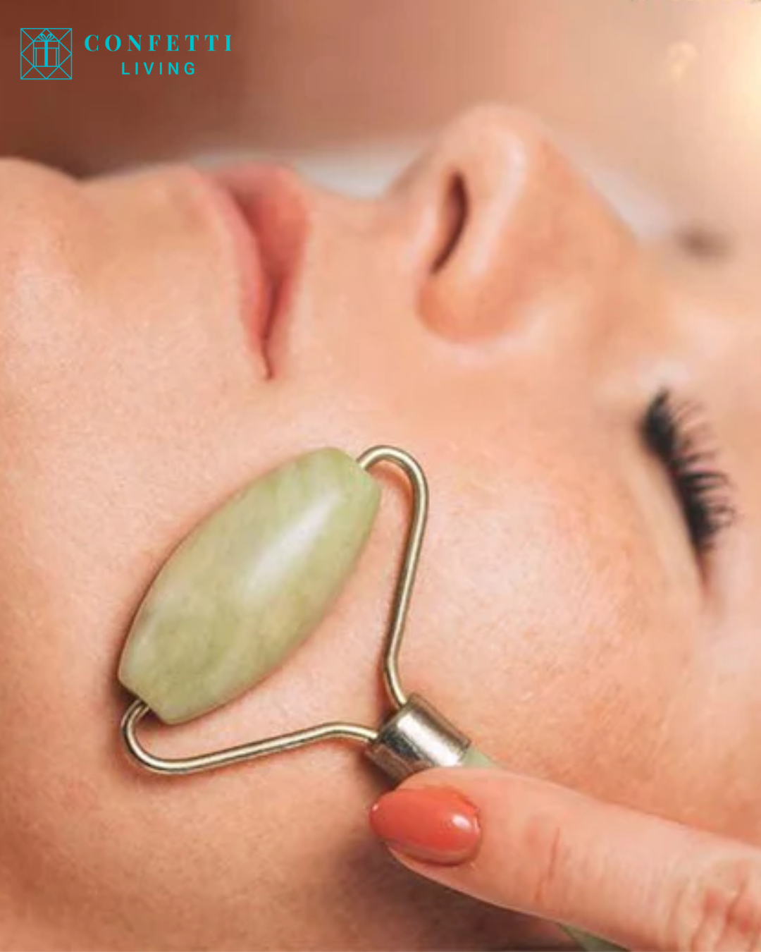 Luxury Aventurine Face Roller and Gua Sha Set | Confetti Living