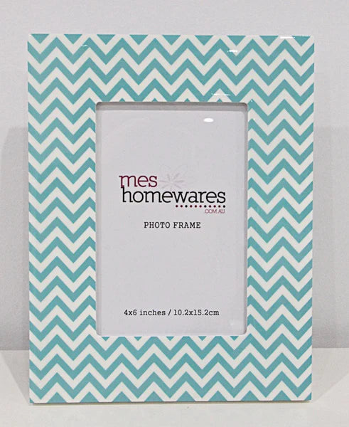 Photo Frame - Green Chevron | Confetti Living