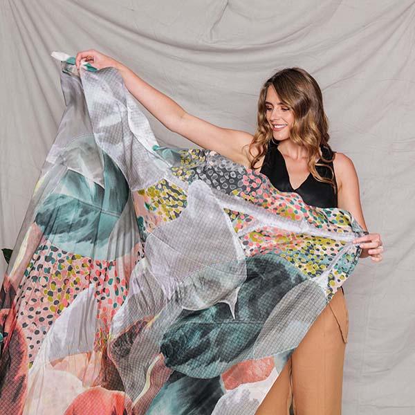 Silk Cotton Scarf CULTIVATE | Confetti Living