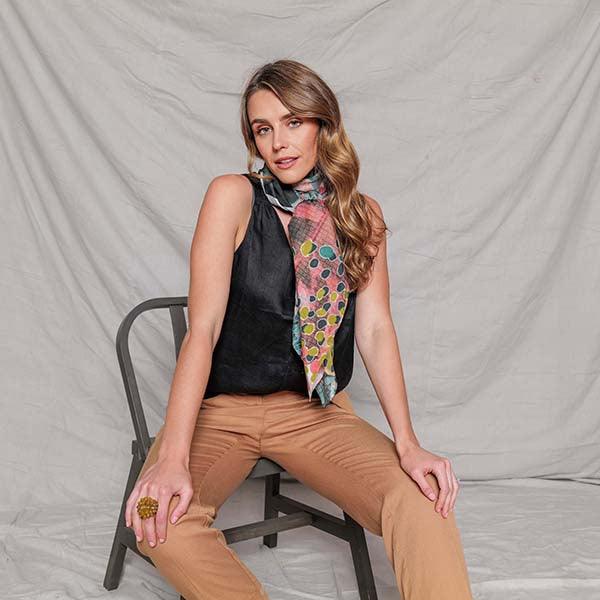 Silk Cotton Scarf CULTIVATE | Confetti Living