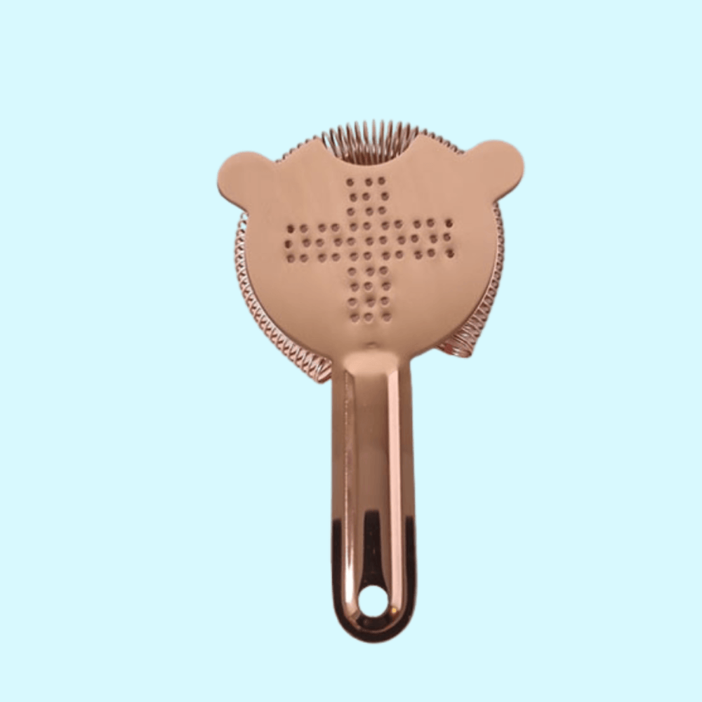 Bar Tools Duke Cocktail Strainer Copper showing top perspective | Confetti Living