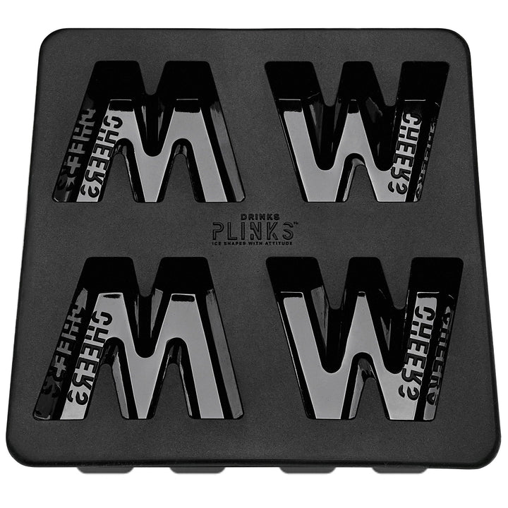 Drinks Plinks Letter W Silicone Ice Tray | Confetti Living
