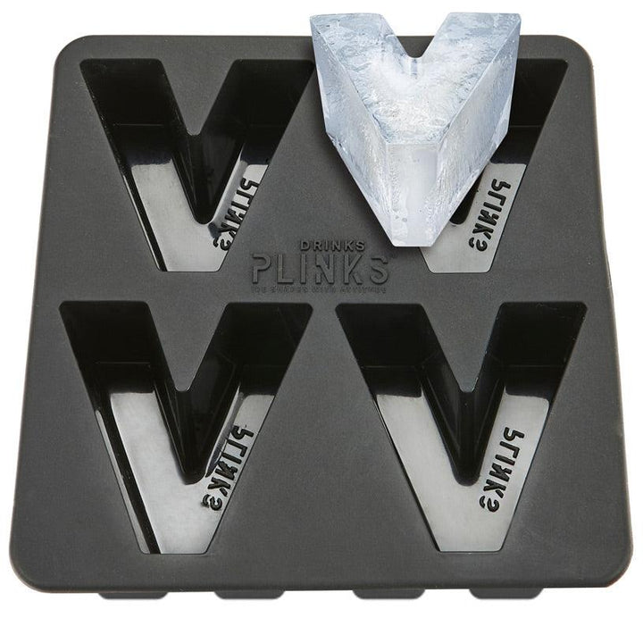 Drinks Plinks Letter V Silicone Ice Tray | Confetti Living
