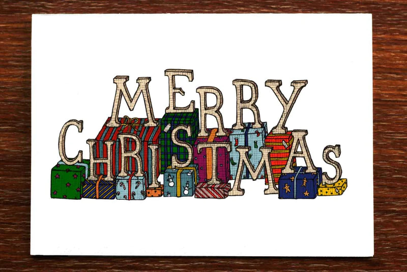 Card - Merry Christmas Gifts Christmas Card | Confetti Living