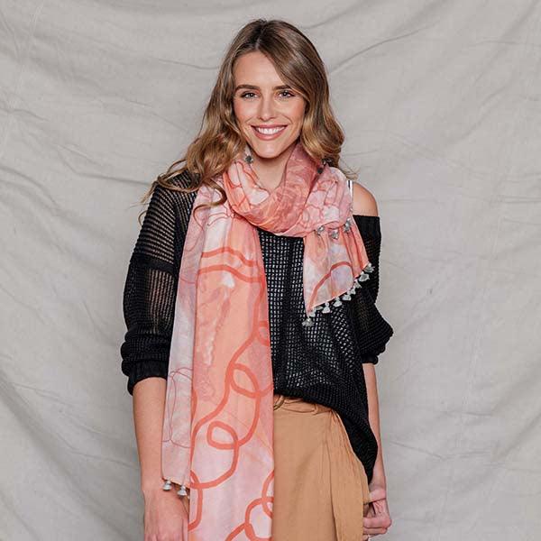 Silk Cotton Scarf MORNING | Confetti Living