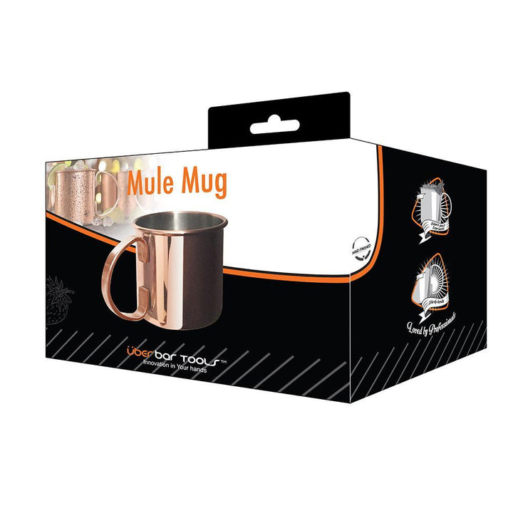 Bar Tools Copper Mule Mug showing packaging | Confetti Living