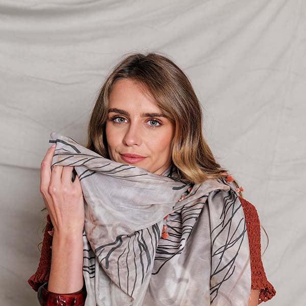 Silk Cotton Scarf NIGHT | Confetti Living