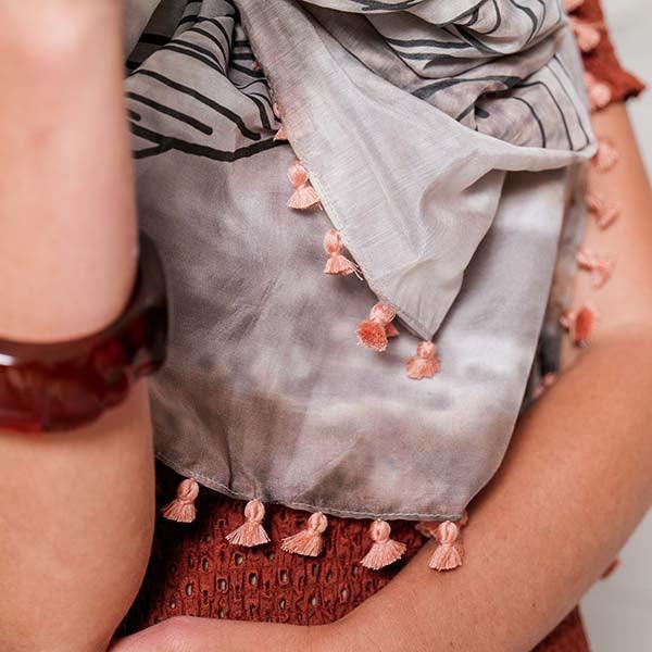 Silk Cotton Scarf NIGHT | Confetti Living