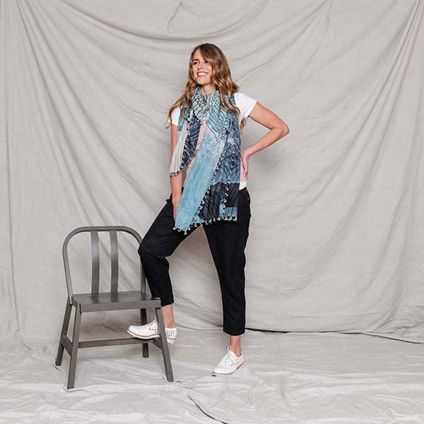 Silk Cotton Scarf NOON | Confetti Living