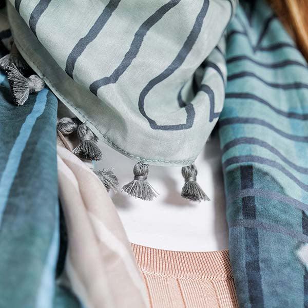 Silk Cotton Scarf NOON | Confetti Living