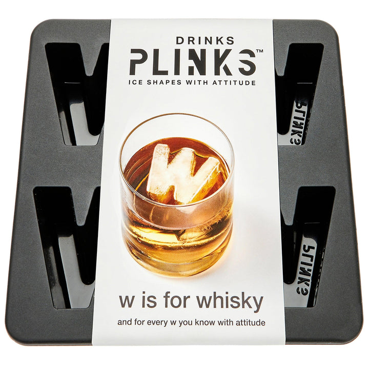 Drinks Plinks Letter W Silicone Ice Tray | Confetti Living