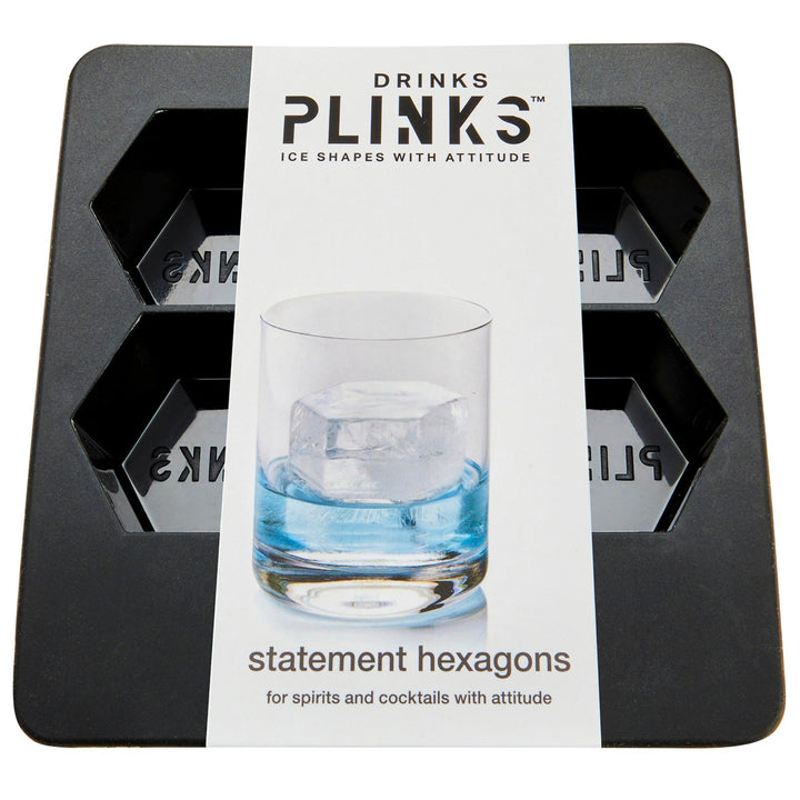 Drinks Plinks Hexagon Large Silicone Ice Trays | Confetti Living