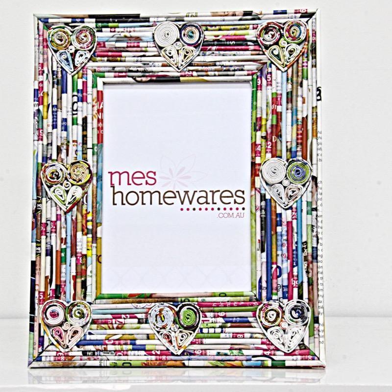 Photo Frame - Recycled Paper Hearts | Confetti Living