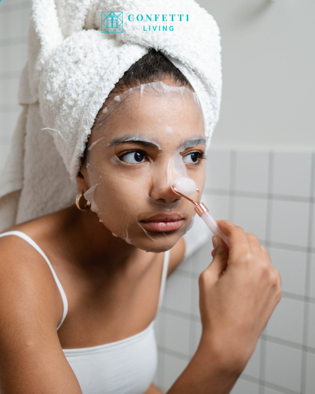 Luxury Rose Quartz Face Roller and Gua Sha Set