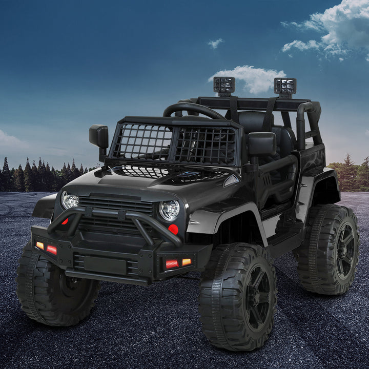 Kids Ride On Jeep Electric 12V Battery RC showing front perspective | Confetti Living