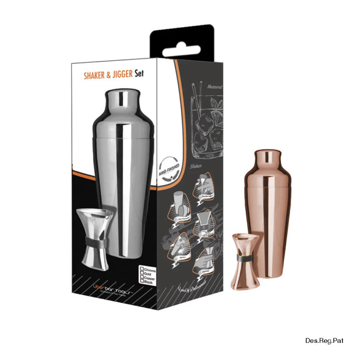 Bar Tools Shaker & Jigger Set 2 piece | Confetti Living