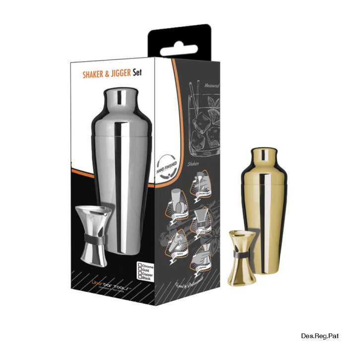 Bar Tools Shaker & Jigger Set 2 piece | Confetti Living