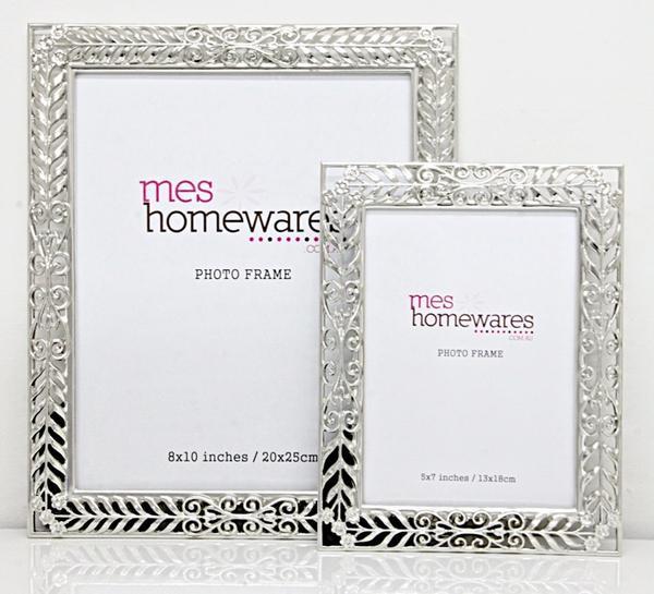 Silver Stencil Photo Frame | Confetti Living