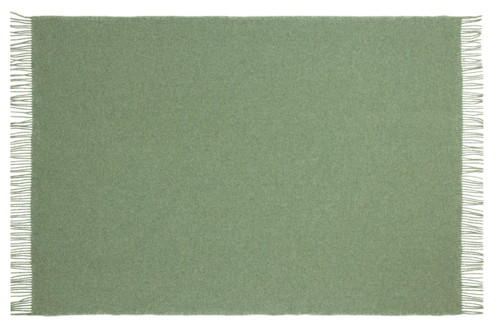 Brighton Throw Rug - 100% NZ Wool - Sage | Confetti Living
