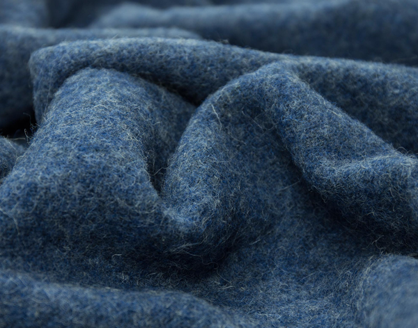 Brighton Throw Rug - 100% NZ Wool - Navy | Confetti Living