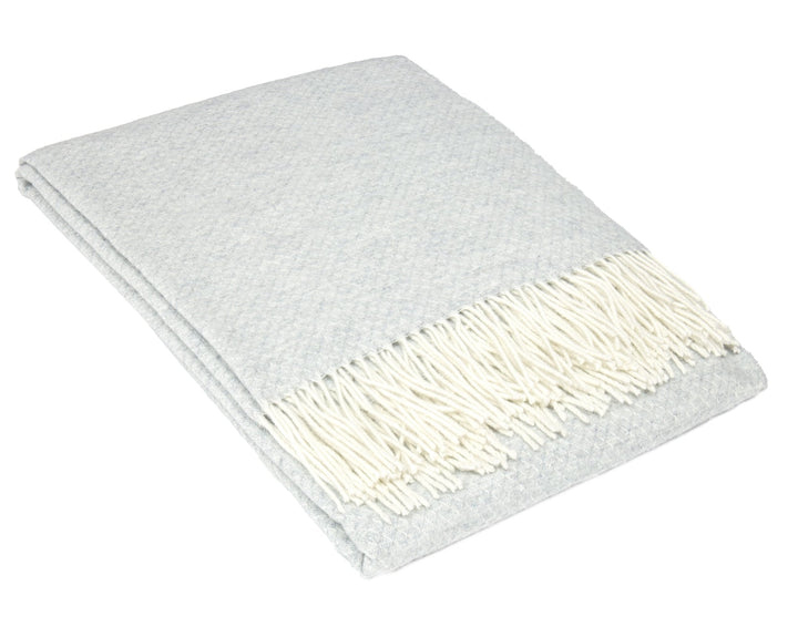 Chiswick Light Grey Merino Throw Blanket | Confetti Living