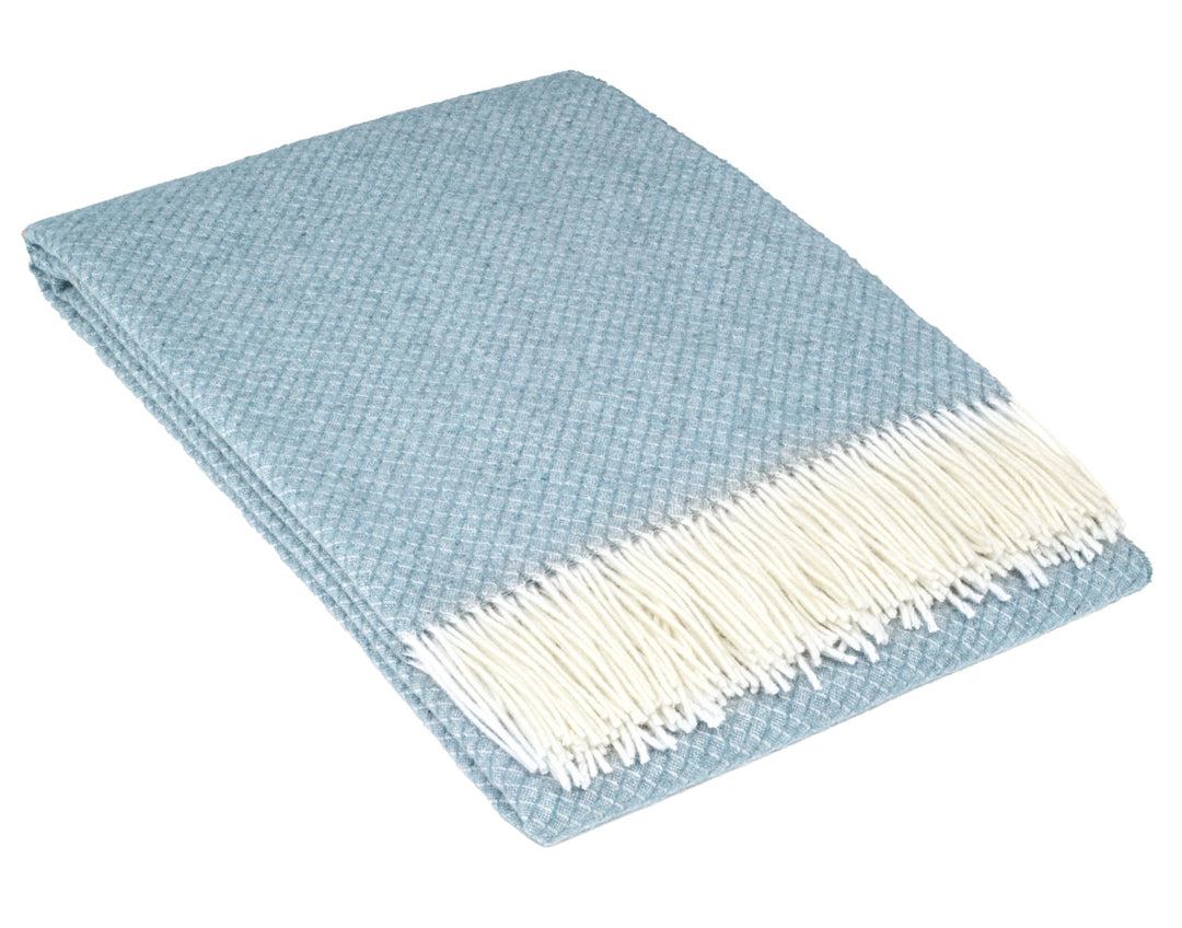 Chiswick Wool Blend Throw Rug - Blue | Confetti Living