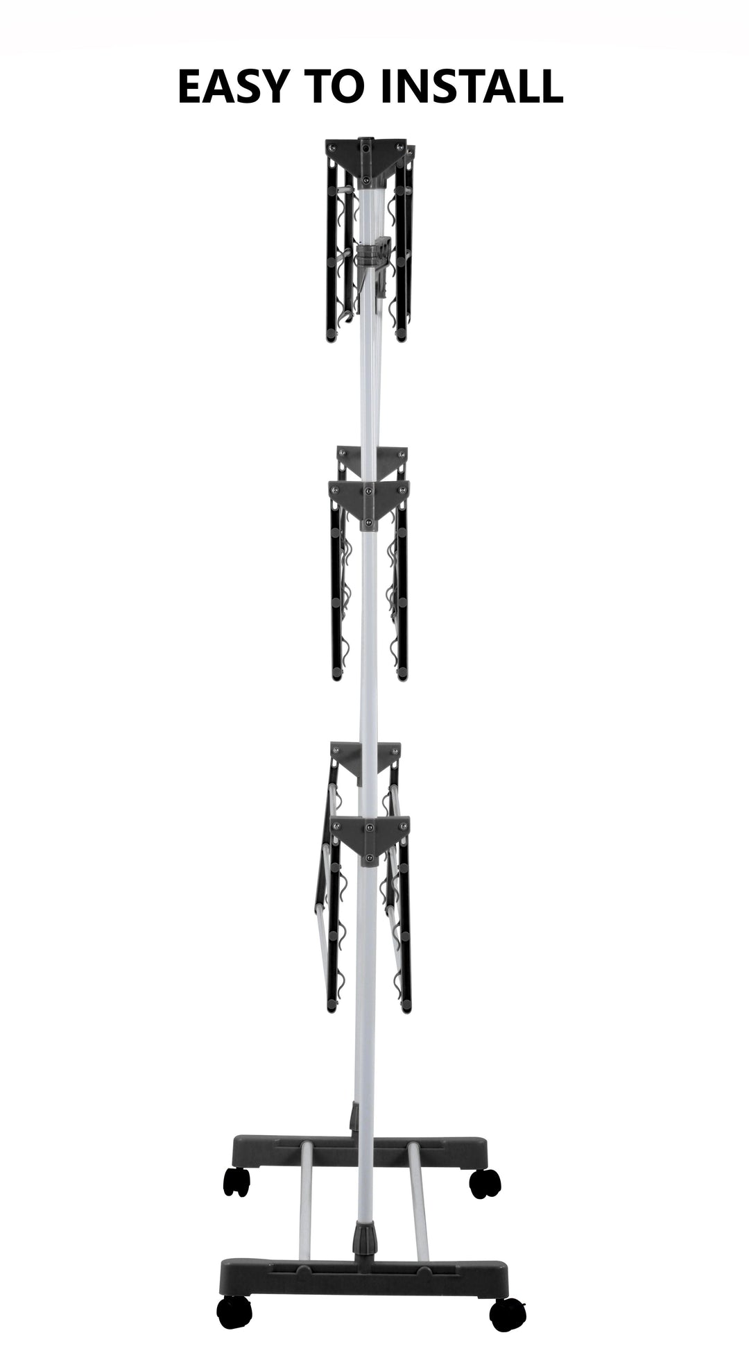 Folding 3-Tier Clothes Laundry Drying Rack shown in folded position | Confetti Living