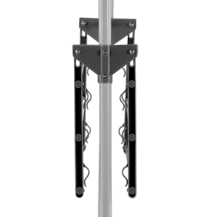 Folding 3-Tier Clothes Laundry Drying Rack showing folded shelves | Confetti Living