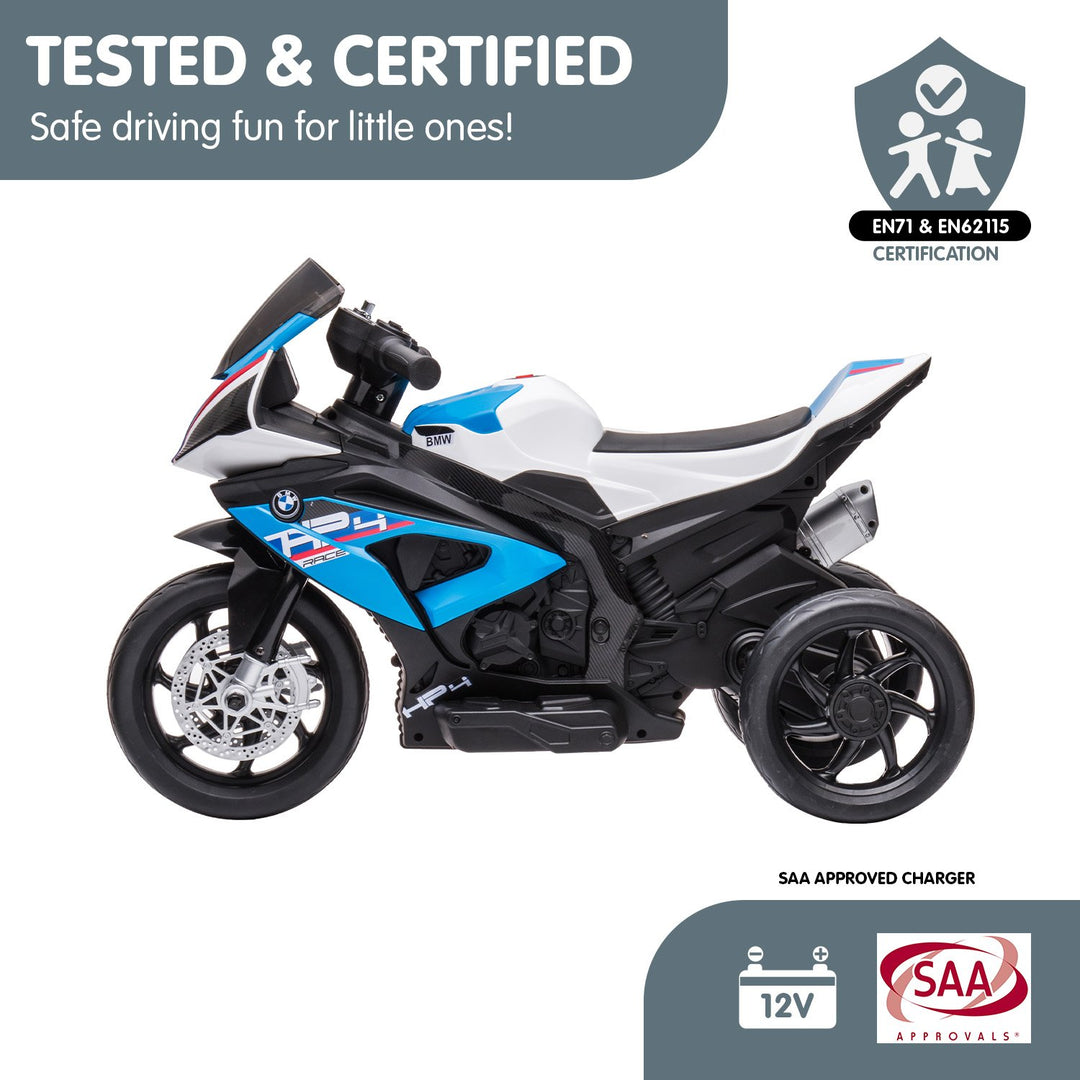 Kahuna BMW Hp4 Race Kids Ride-on Motorbike In Blue