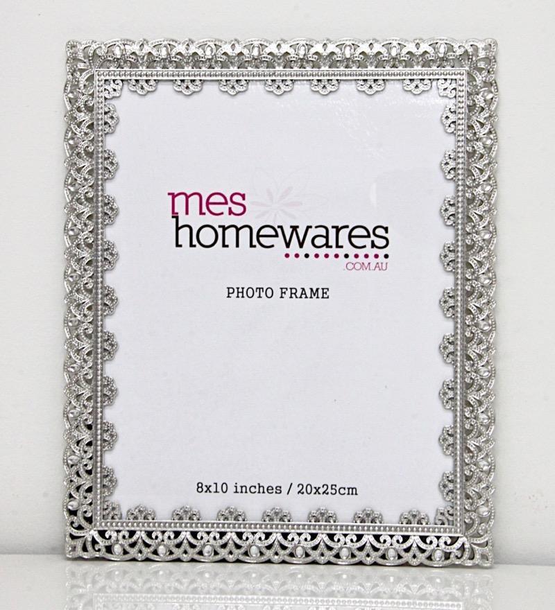 Photo Frame Victoria Lace Silver | Confetti Living