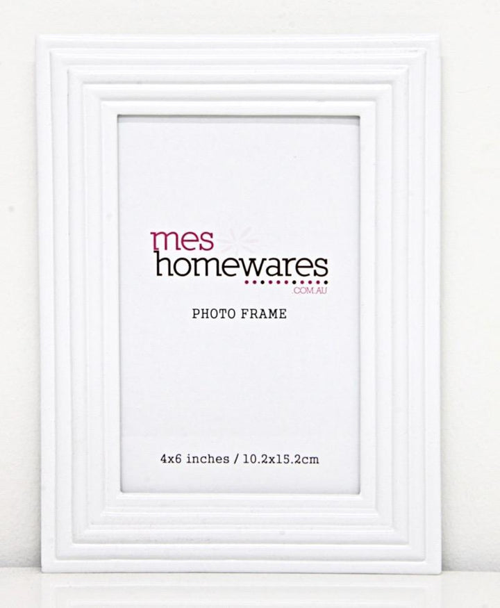 Photo Frame White Ribbed Border | Confetti Living