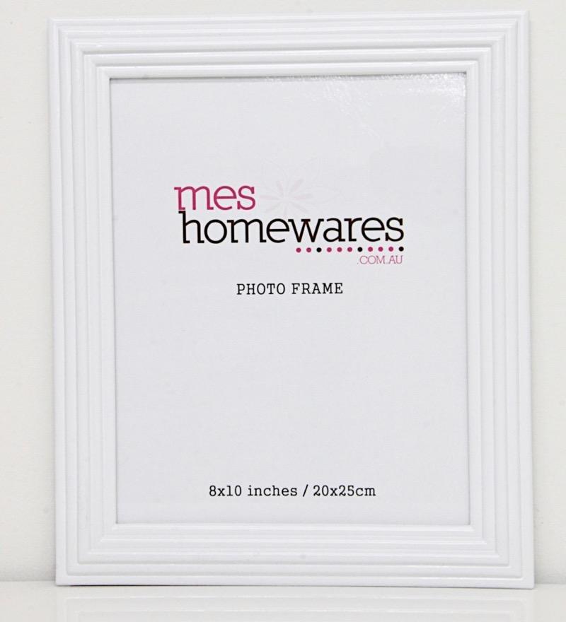 Photo Frame White Ribbed Border | Confetti Living