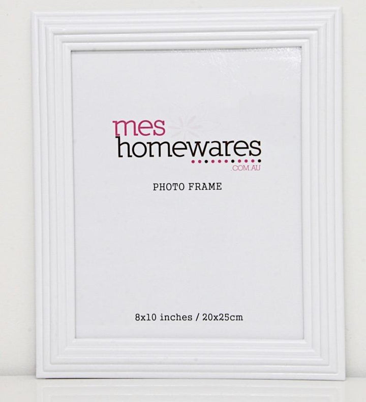 Photo Frame White Ribbed Border | Confetti Living